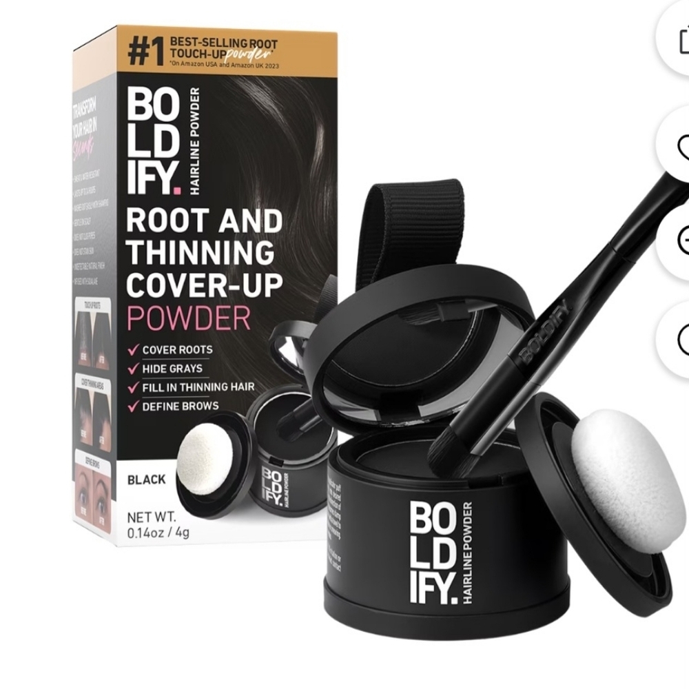 Root and Thinning Hairline Cover-Up Powder - Black
